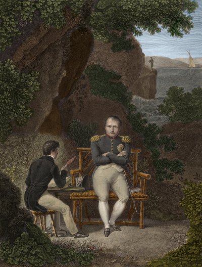 Napoleon I in Exile at Saint Helena by Pierre Charles Bacquoy